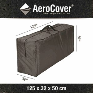 Aerocover Schutzhülle für Gartenmöbelkissen, anthrazit, 125x50x32cm.