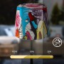 Brilo Akku Tischleuchte Piha mit Graffiti-Motiv und Touchdimmer, Helligkeit in 3 Stufen einstellbar.