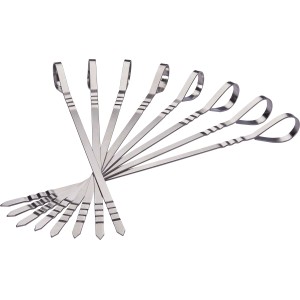 Napoleon Set mit 8 Edelstahl-Spießen