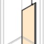 Hüppe Design Pure Seitenwand, 90x200 cm, Silber Matt, für Duschabtrennung.