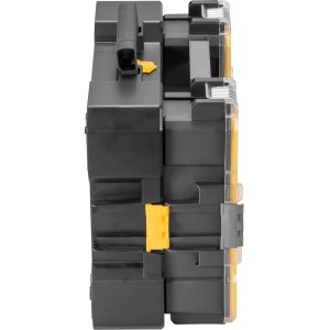 Stanley Fatmax Flip Bin Organizer FMST81077-1, Aufbewahrungssystem mit transparenten Fächern.