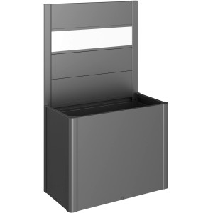 Biohort Sichtschutz Pflanzbeet Belvedere m. Acrylglas Gr. 100 Dunkelgr.-Metallic