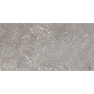 Feinsteinzeug Bodenfliese Camarque Gris, 60x120 cm, glasierte Natursteinoptik für Innenräume.
