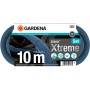 Gardena Liano Xtreme 10m Gartenschlauch-Set, blau, aufgerollt.