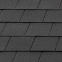 Detailaufnahme: Schwarze Dachschindeln für Wallgau Carport, Satteldach.