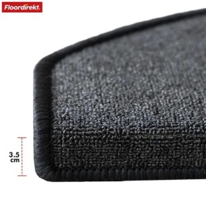KARAT Stufenmatte London Pro Halbrund Anthrazit 25 x 65 cm