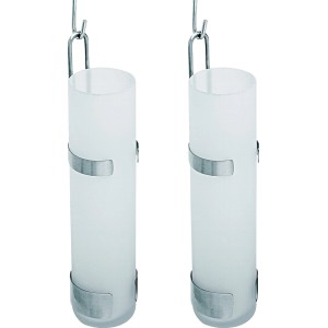 Metrox Glas-Röhrenverdunster 2er-Set Weiß