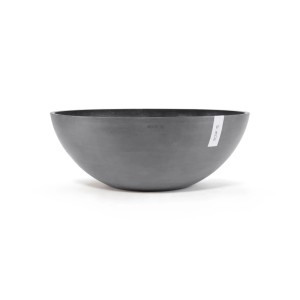 Ecopots Pflanztopf Vienna, grau, 70 cm. Großer, runder Blumentopf für Innen- und Außenbereich.