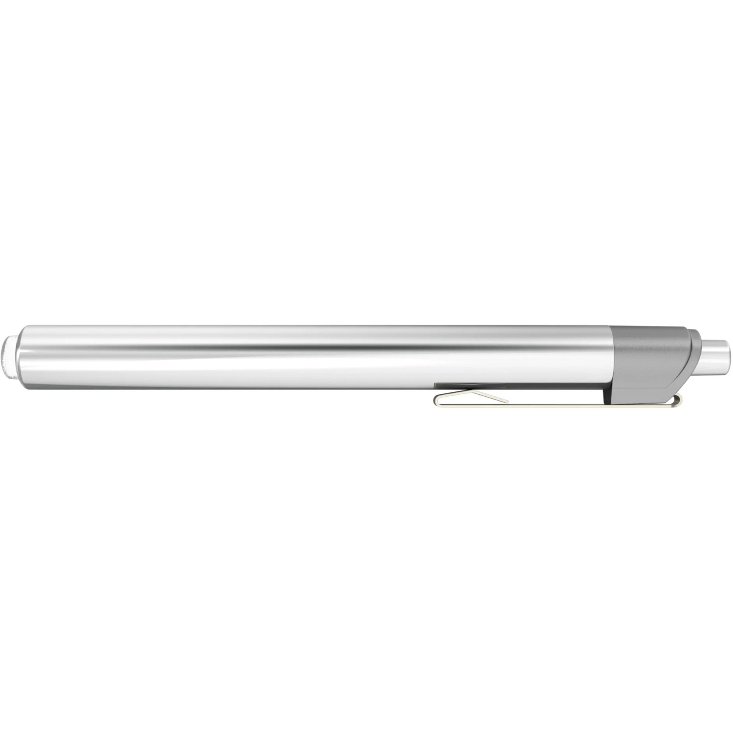 Energizer Metal Penlight: Silberne Stift-Taschenlampe mit Clip und Batterien.
