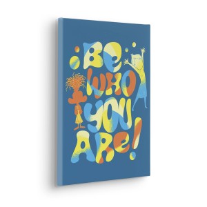 Komar Keilrahmenbild Disney and Pixar Inside Out Be Who You Are Blau