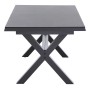 Ausziehbarer Siena Garden Gartentisch Ferrostone, 100x260 cm, mit robustem Aluminiumgestell.