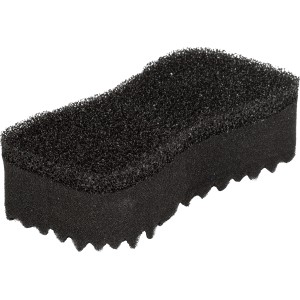 Schwarzer Auto-Waschschwamm mit zwei Oberflächenstrukturen zur Autopflege.