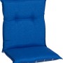 Blau gestreiftes Beo Niedriglehner-Saumkissen Tovarnik Turin, 98x46x8 cm, für Gartenstühle.