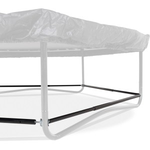 EXIT Mähroboter-Stopper M (2er-Set) am Trampolin, um den Rasen zu schützen.