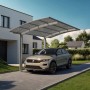 Ximax Alu Carport Portoforte Typ 80 Edelstahl-Look XL 301x495 cm Sonderfertigung_2