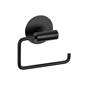Schöner Wohnen Toilettenpapierhalter Meleto, schwarz matt, zur Wandmontage.