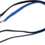 Blaue, verstellbare Heim Hundeleine aus Gurtband, 300 cm lang, mit weicher Fütterung.
