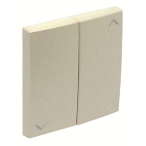 Logus Wippe Ice für Jalousieschalter, Kunststoff, mit Pfeilsymbolen.