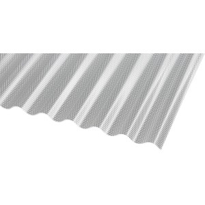 Klare Profilplatte PC Wabe HS 76/18, Kunststoffbedachung mit Wabenstruktur.