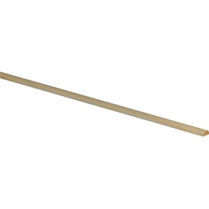 Halbrundstab aus Fichte/Kiefer, 10x10x1000 mm, ideal für Bastelarbeiten und Innenausbau.