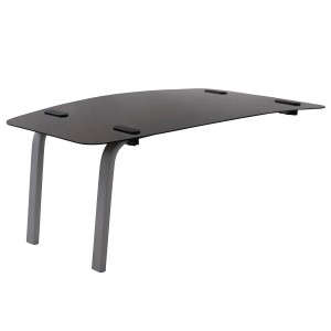 Texas Mähroboter RMX1600: Abdeckung/Ersatzteil in Schwarz mit grauen Halterungen.