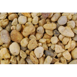 Bunter Rundkies Quarzkies (16-32mm) im Sack, ideal für die Gartengestaltung.