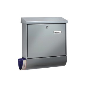 Burg Wächter Briefkasten + Box Set Vario 86720 Silber, Stahl, DIN C4