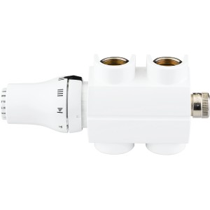 Anschlussgarnitur für Badheizkörper mit Mittelanschluss Gerade