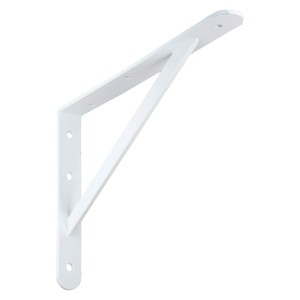 Weiße OBI Schwerlastkonsole Samson, 210x300mm, für Regalböden mit hoher Tragkraft.