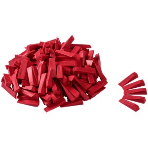 LUX Fliesenkeile 5 mm Classic, 250 rote Kunststoffkeile für gleichmäßige Fugen.