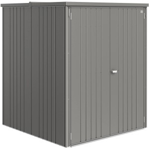 Biohort Geräteschrank Large in Quarzgrau-Metallic, ideal zur Aufbewahrung von Gartengeräten.