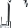 baliv Küchenarmatur KI-1830 Chrom, Einhebelmischer mit hohem, schwenkbarem Auslauf.
