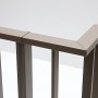 Dieda Eckset Linus in Taupe: Aluminium Eckverbinder für Treppengeländer, Detailansicht.