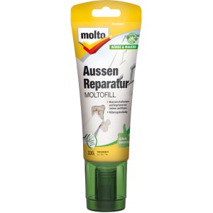 Molto Reparatur Moltofill Außen-Fertigspachtel, 330g Tube für Wand- und Mauerreparaturen.