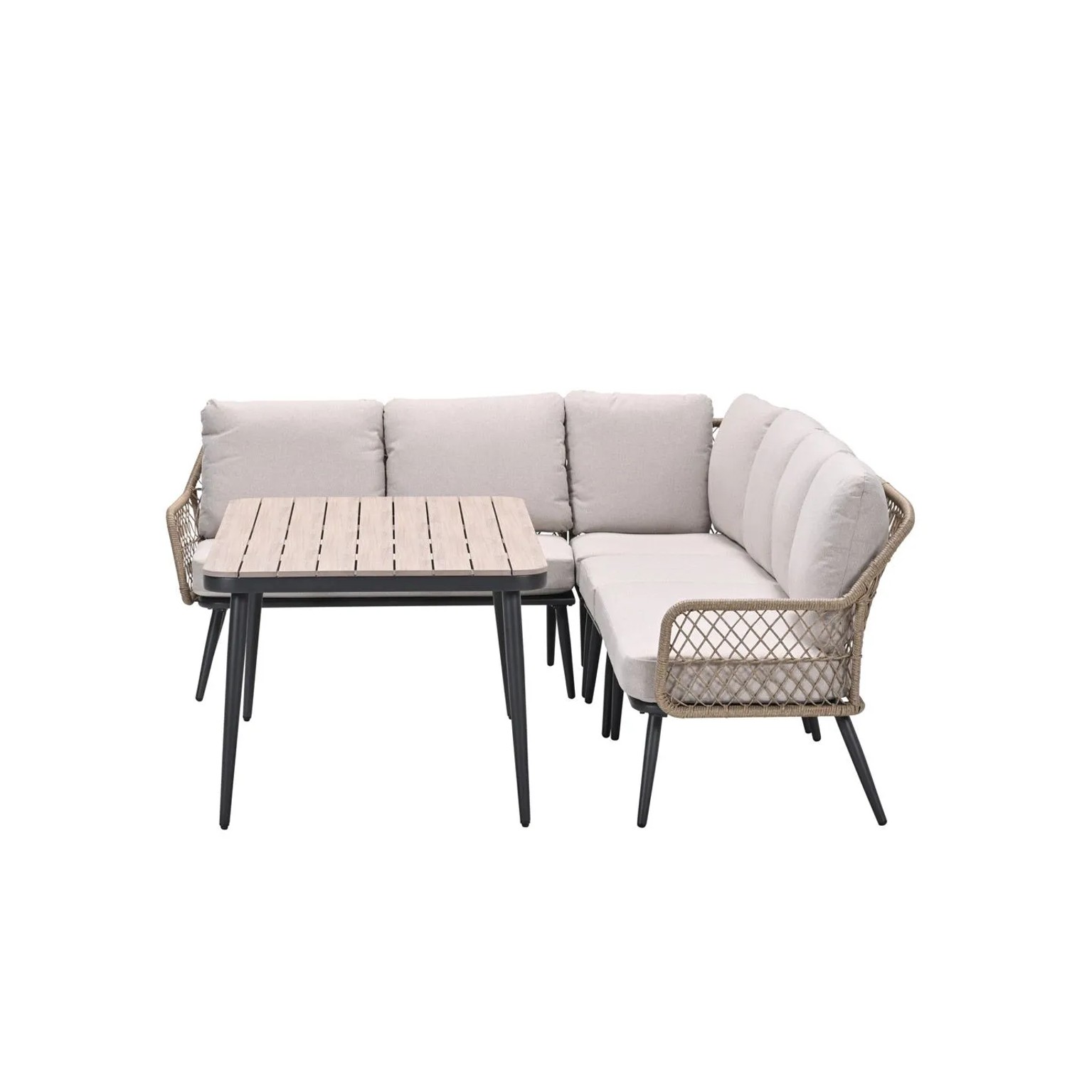 Garden Impressions Allasio Lounge- Dining Eckset - 5tlg. - Outdoor-Design mit funktionaler Dining-Höhe_9