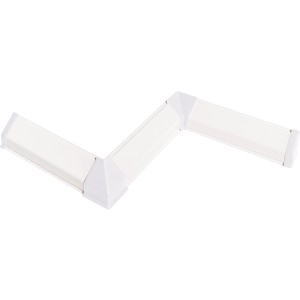 Kaindl Zubehörset für Wandabschlussleiste Weiß (0117)