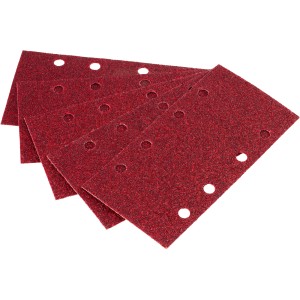 LUX Schleifstreifen K40, 93x185mm, für Holz und Metall, 5 Stück, Zubehör für Mausschleifer.