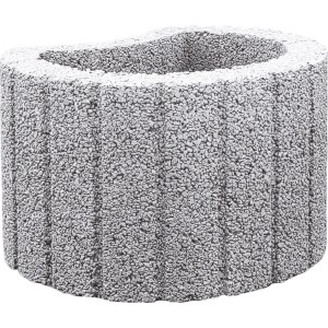 Grauer Mini Pflanzring Ø 30 cm, ideal zur Begrünung von Hängen und Böschungen.