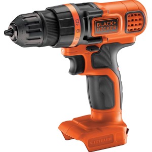 Black+Decker Akku-Bohrschrauber BDCDD18N Solo, 18V, orange/schwarz.