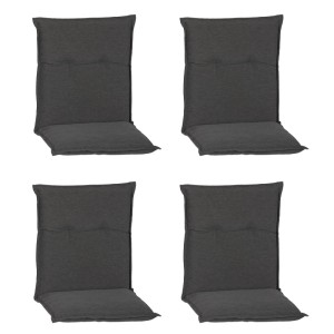 Beo Niedriglehner-Sitzkissen RUB90 Tartu Dunkelgrau 4er-Set