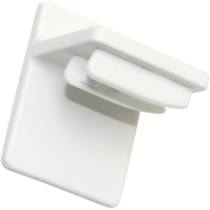 Gardinia Plissee Klebeträger Concept in Weiß für werkzeuglose Montage von Plissees.