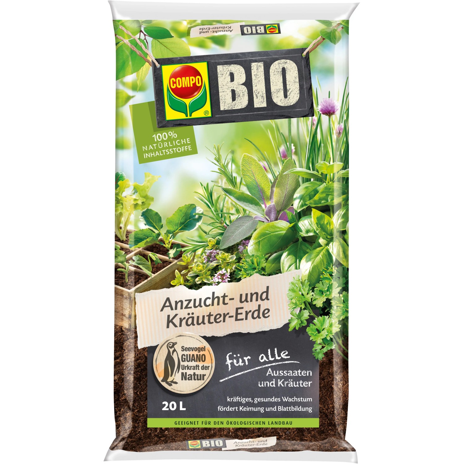 Blumenerde Zimmerpflanzen Anzucht- Und Kräutererde (20 L) | BIO Aussaaterden Von COMPO | Alles Schildkröten Erde
