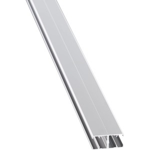 H-Profil Aluline, 200 cm, silber eloxiert, für Kunststoffbedachung.