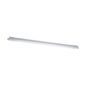 Weiße Eglo LED-Wannenleuchte Expert Slim mit Sensor, 110,5 cm, für Feuchträume.