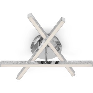 Brilo LED-Deckenleuchte Rey 3-flammig Chrom