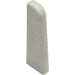 OBI Endstück Buche Grau, 60 mm x 20 mm, für Sockelleisten, Detailansicht.