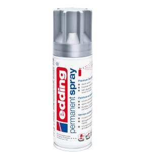 Edding 5200 Permanentspray, Silber seidenmatt. Buntlack-Spray für diverse Oberflächen.