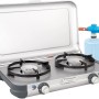 Campingaz Camping Küche 2-Flammkocher mit Gaskartusche, ideal für Outdoor-Kochen.