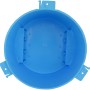 Blaue Betondose 150x120 mm für Unterputzmontage von z.B. Spots und Leuchten.