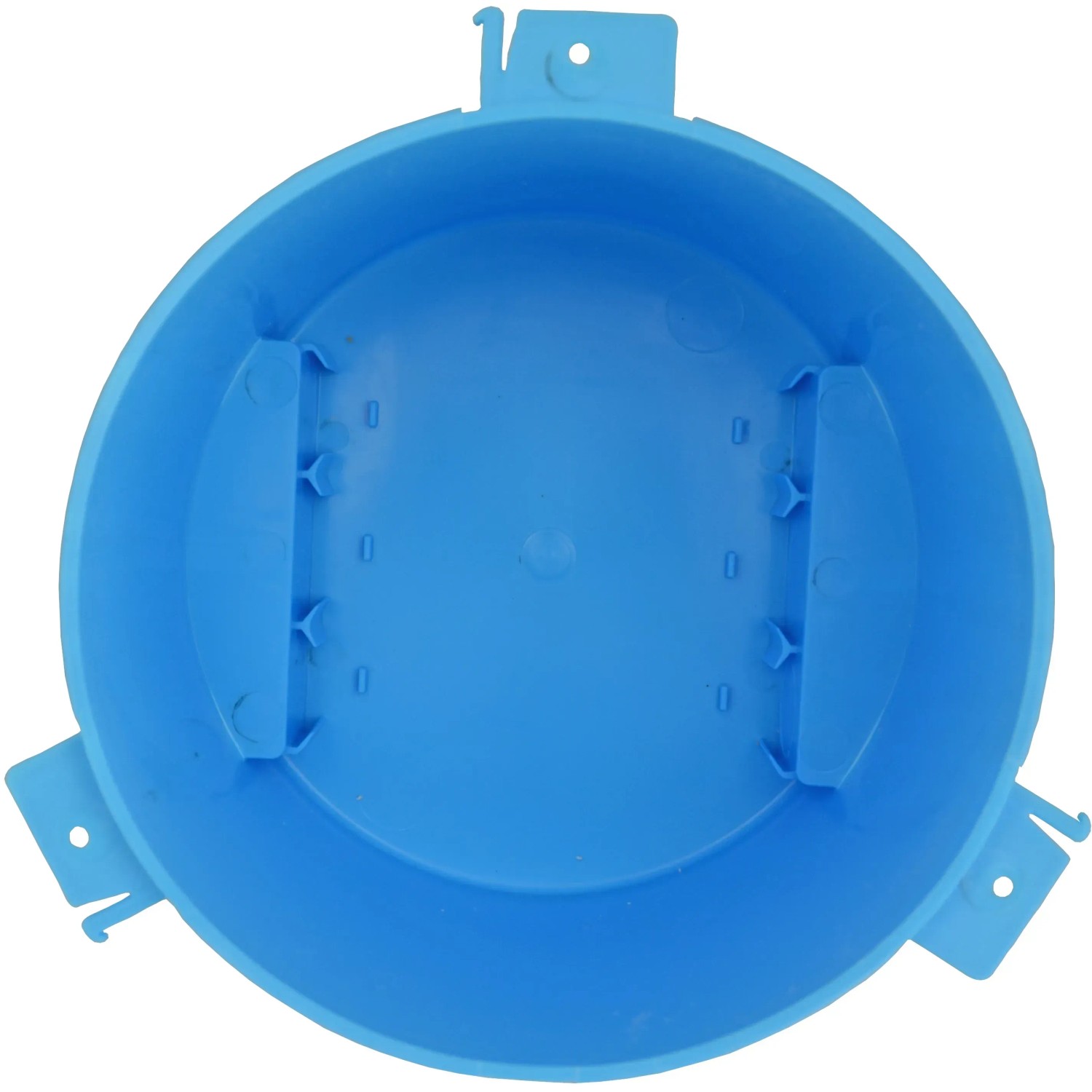 Blaue Betondose 150x120 mm für Unterputzmontage von z.B. Spots und Leuchten.